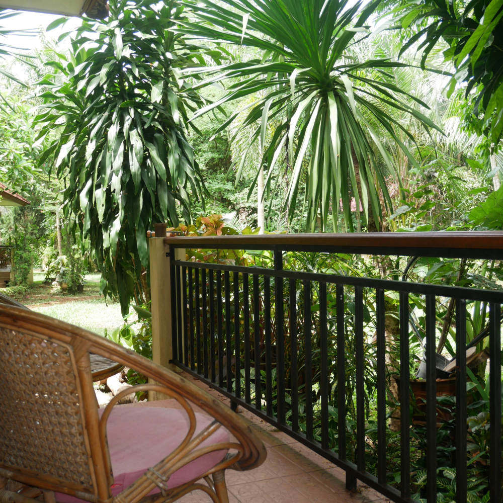 Terrasse du lodge privée de MaiSiam Resort à CNX en thailande pour la retraite yoga & sérénité de l'hiver